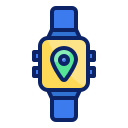 external smartwatch-location-and-map-filled-outline-filled-outline-mangsaabguru- icon