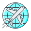 external aircraft-e-commerce-and-shopping-filled-outline-perfect-kalash icon