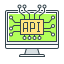 external api-web-development-and-programming-filled-outline-perfect-kalash icon