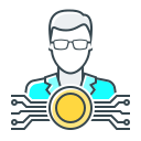 external account-cryptocurrency-and-fintech-filled-outline-perfect-kalash icon