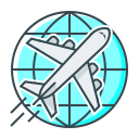 external aircraft-e-commerce-and-shopping-filled-outline-perfect-kalash icon