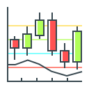 external analysis-cryptocurrency-and-blockchain-filled-outline-perfect-kalash icon