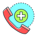 external call-healthcare-and-medicine-filled-outline-perfect-kalash icon