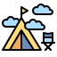 external camping-travel-filled-outline-satawat-anukul icon