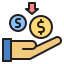 external income-banking-filled-outline-satawat-anukul icon