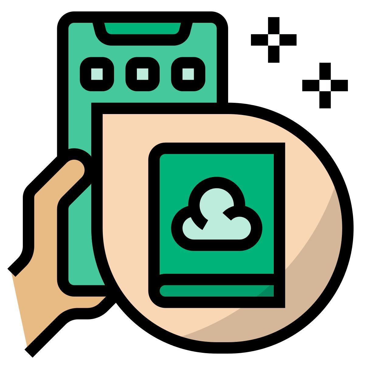 digital book icon