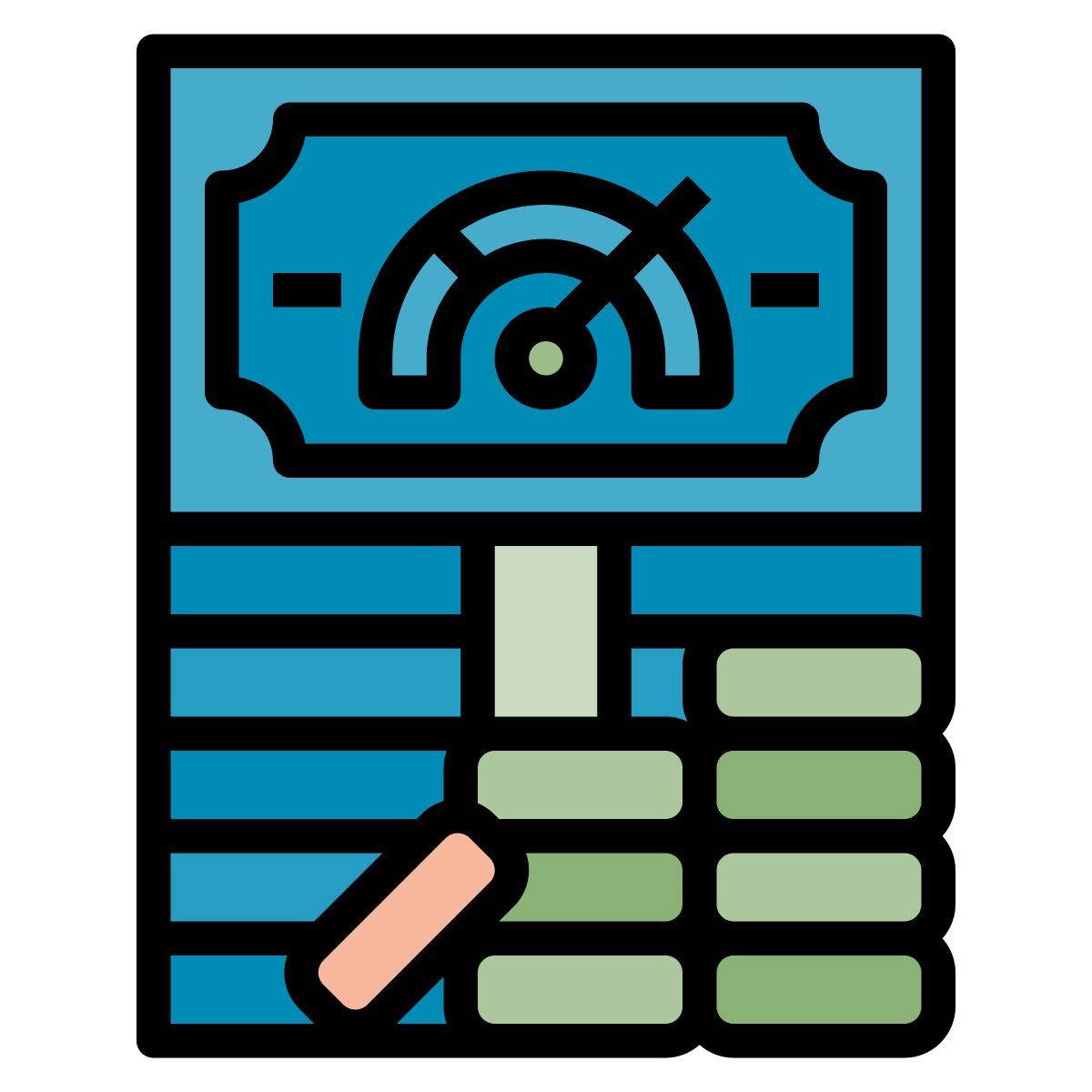 kpi financial indicators icon icon
