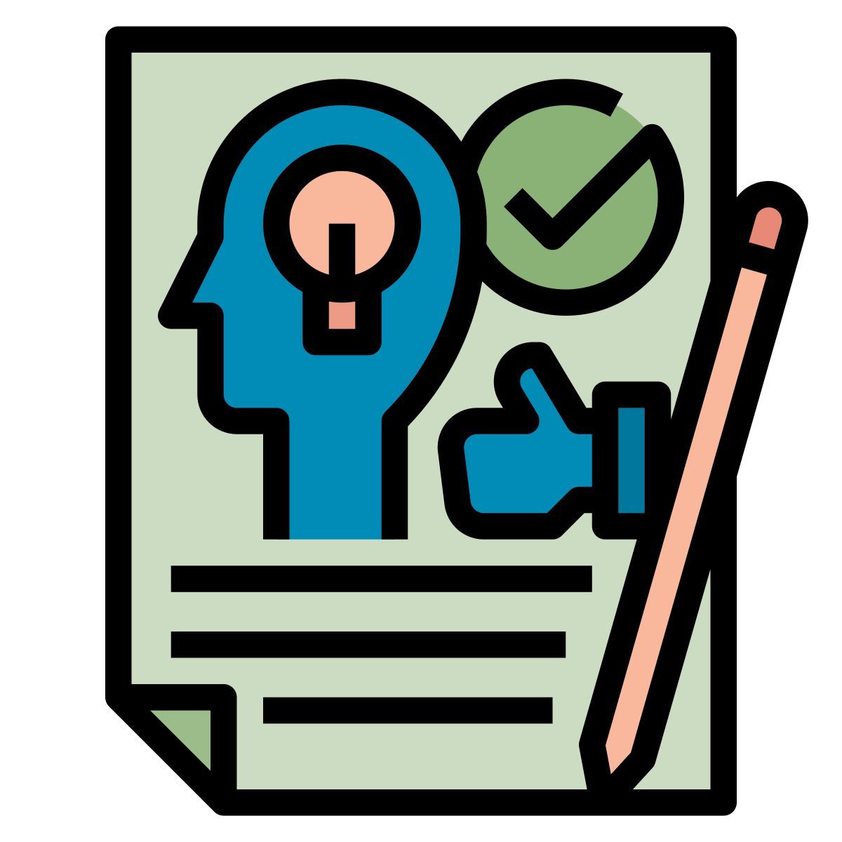 qualitative data icon icon