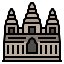 external angkor-wat-asian-countries-landmarks-filled-outline-wichaiwi icon