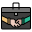 external b2b-digital-marketing-filled-outline-wichaiwi icon