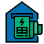 external bill-work-from-home-filled-outline-wichaiwi icon