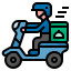 external delivery-work-from-home-filled-outline-wichaiwi icon