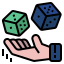 external dice-statistical-analysis-filled-outline-wichaiwi icon