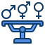external equality-generation-z-filled-outline-wichaiwi icon