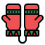 external mittens-christmas-filled-outline-wichaiwi icon