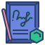 external signature-non-fungible-token-filled-outline-wichaiwi icon