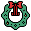 external wreath-christmas-filled-outline-wichaiwi icon
