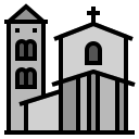 external andorra-european-cities-landmarks-filled-outline-wichaiwi icon