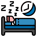 external bed-covid-19-filled-outline-wichaiwi icon