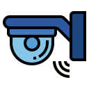 external cctv-internet-of-things-filled-outline-wichaiwi icon