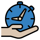 external hour-business-process-outsourcing-filled-outline-wichaiwi icon