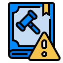 external justice-business-risks-filled-outline-wichaiwi icon