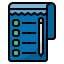 external list-work-from-home-filled-outline-wichaiwi icon
