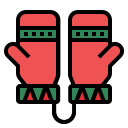 external mittens-christmas-filled-outline-wichaiwi icon