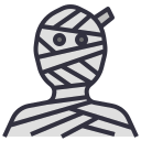 external mummy-halloween-filled-outline-wichaiwi icon