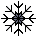 external snowflake-christmas-filled-outline-wichaiwi icon