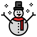 external snowman-christmas-filled-outline-wichaiwi icon