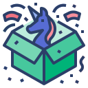 external unicorn-non-fungible-token-filled-outline-wichaiwi icon