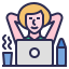 external-relaxation-workation-filled-outline-wichaiwi