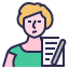external-writer-workation-filled-outline-wichaiwi