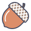 external acorn-autumn-filled-outlines-amoghdesign icon
