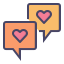 external bubble-valentines-day-filled-outlines-amoghdesign icon