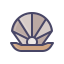 external clam-nautical-filled-outlines-amoghdesign icon