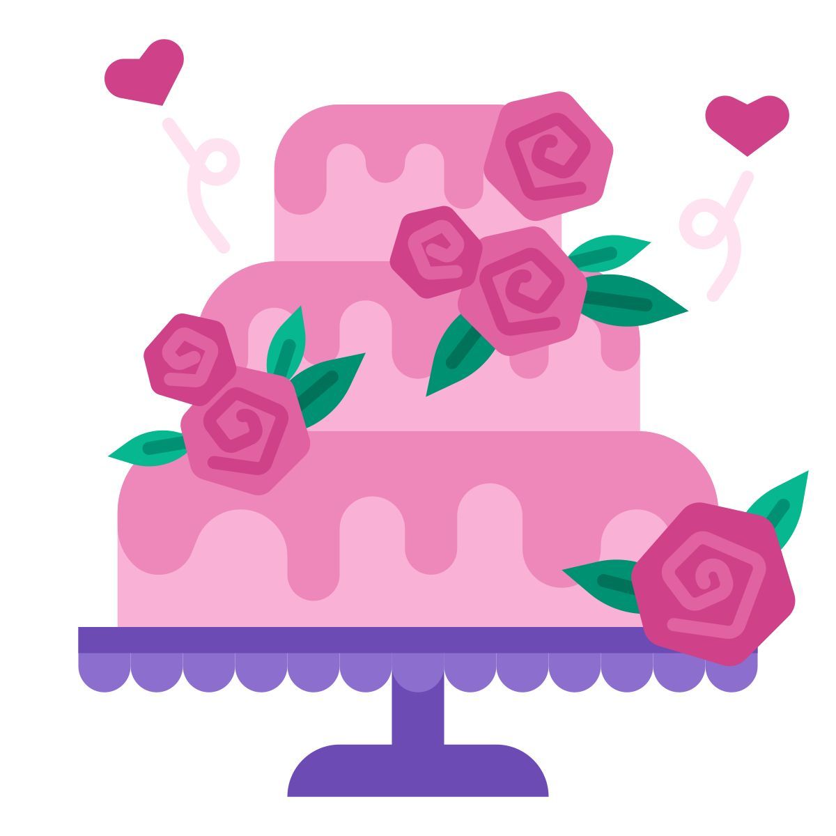 wedding cake icon