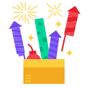 external fireworks-party-and-celebration-flat-02-chattapat- icon