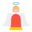 external angel-christmas-flat-amoghdesign icon