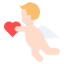 external angel-valentines-day-flat-amoghdesign icon