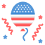 external balloon-fourth-of-july-flat-amoghdesign icon
