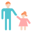 external daughter-fathers-day-flat-amoghdesign icon