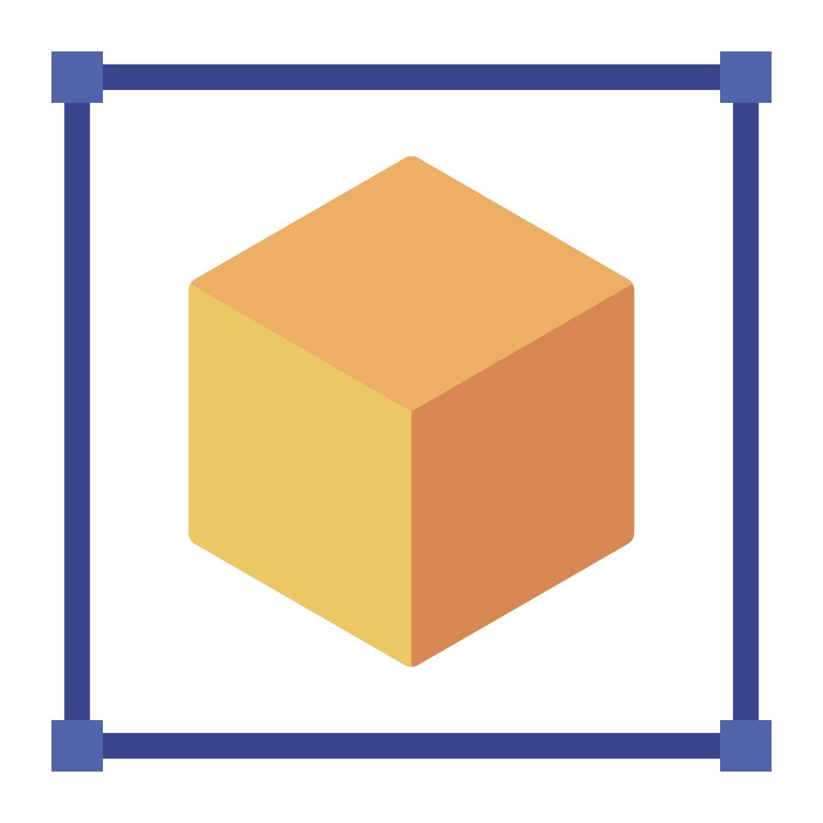 3d cube icon