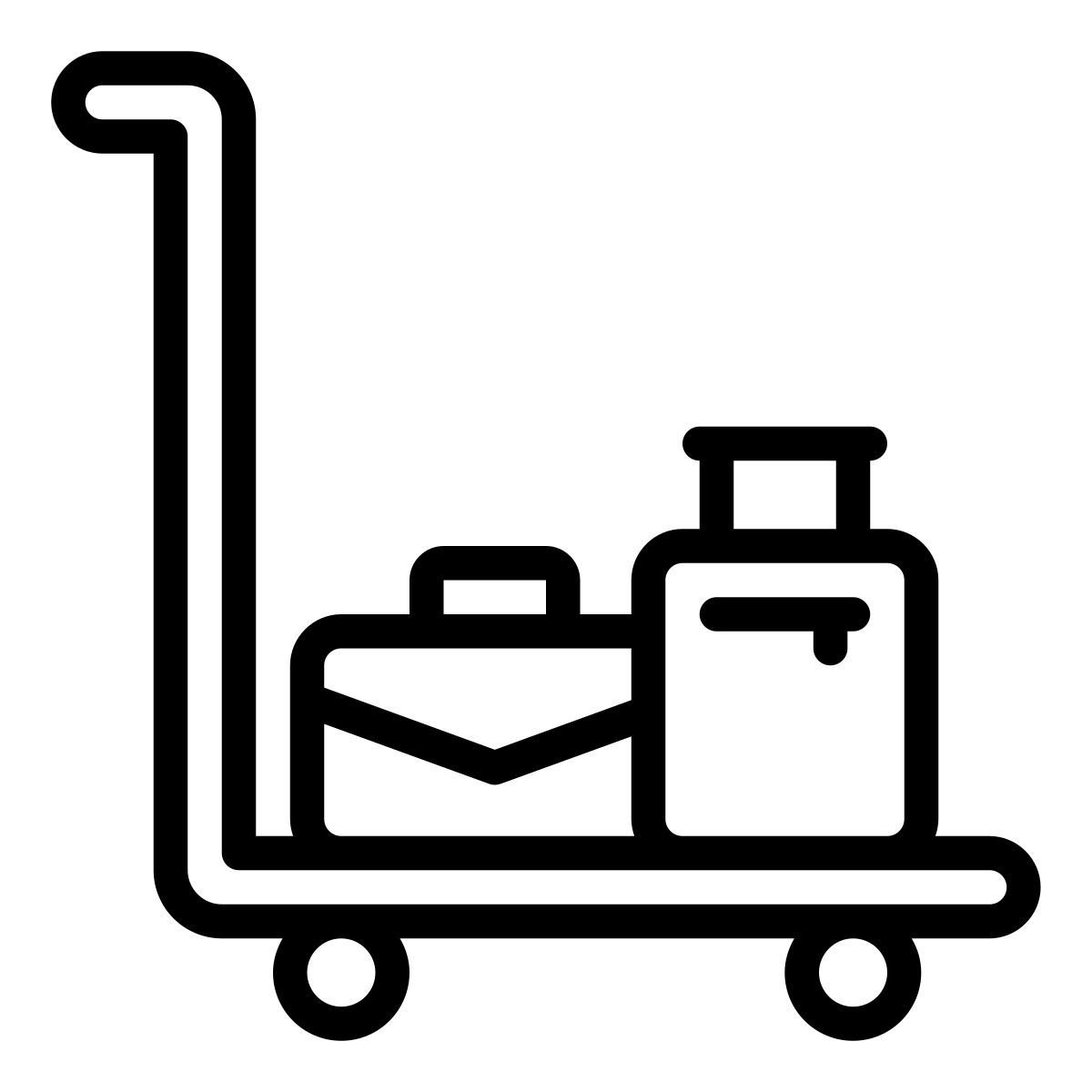 luggage cart icon