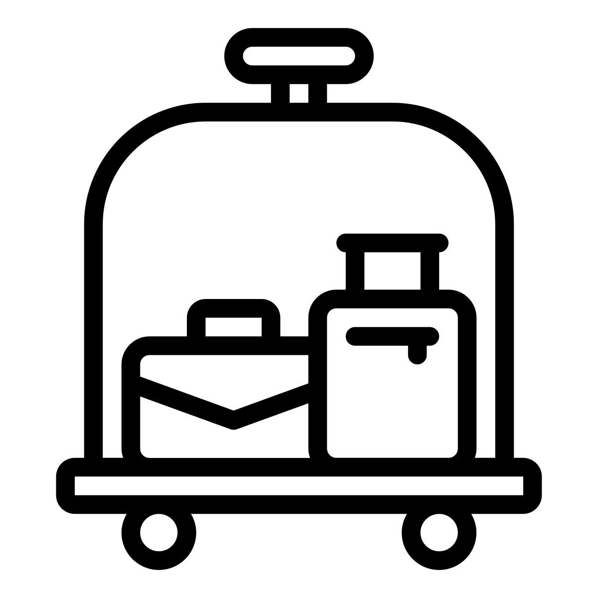 luggage cart icon