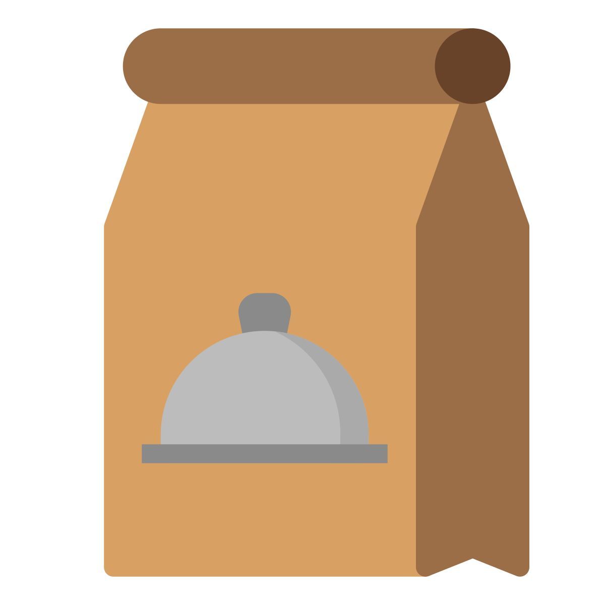 vista frontal del bolso icon