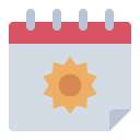 external Calendar-summer-(flat)-flat-andi-nur-abdillah icon