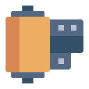 external Film-Roll-retro-gadget-(flat)-flat-andi-nur-abdillah icon