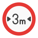 external Width-traffic-signs-flat-bartama-graphic icon